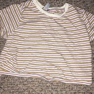 stripped cropped top